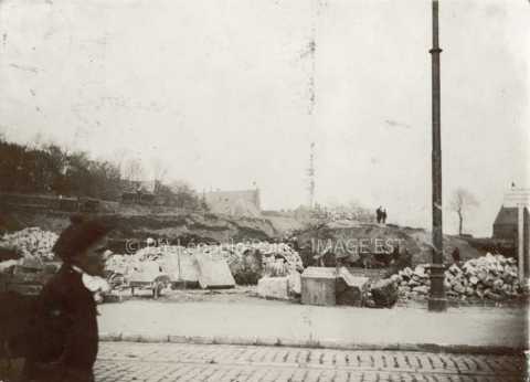 Démolition des remparts Serpenoise (Metz)