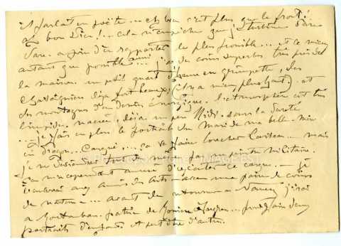 Lettre de Victor Prouvé (Chambéry)