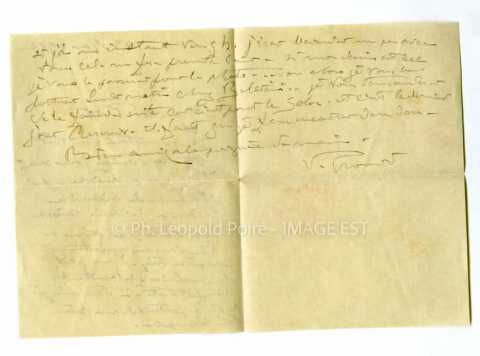 Lettre de Victor Prouvé (Nancy)