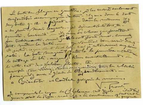 Lettre de Victor Prouvé (Carnac)