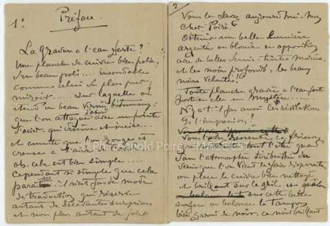 Texte de Victor Prouvé sur l'eau-forte (1912)