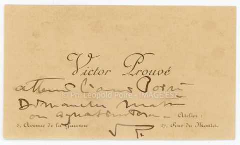 Correspondance entre Victor Prouvé et Léopold Poiré (Nancy)