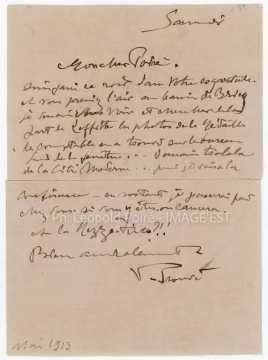 Correspondance entre Victor Prouvé et Léopold Poiré (Nancy)