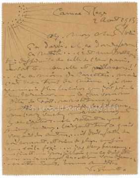 Correspondance entre Victor Prouvé et Léopold Poiré (Carnac)