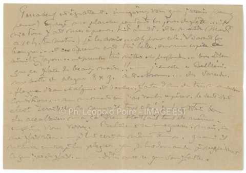 Correspondance entre Victor Prouvé et Léopold Poiré (Carnac)