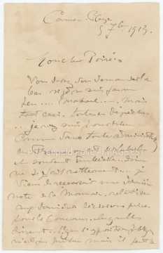 Correspondance entre Victor Prouvé et Léopold Poiré (Carnac)