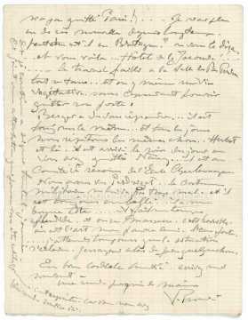 Lettre de Victor Prouvé (Nancy)