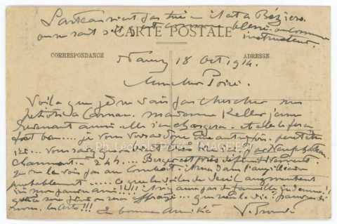 Correspondance de Victor Prouvé (Nancy)