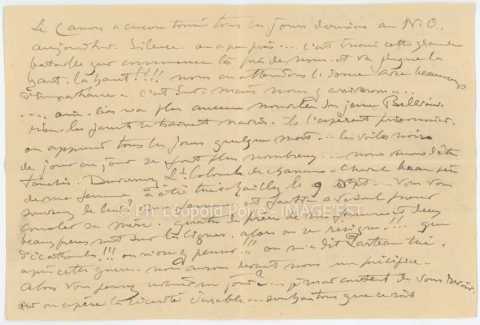 Lettre de Victor Prouvé (Nancy)