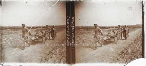 Transport de blessés (Rosières-aux-Salines)