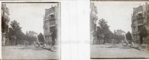 Pose de rails avenue Foch (Nancy)