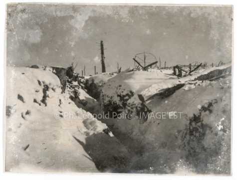 Tranchées sous la neige