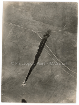 Avion en flammes (Verdun)