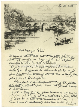 Correspondance entre Eugène Béjot et Léopold Poiré (Paris)
