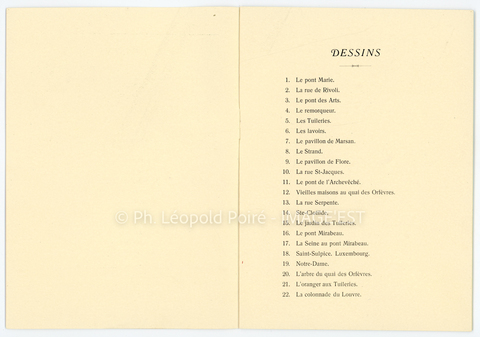 Catalogue d'exposition d'oeuvres d'Eugène Béjot (Paris)