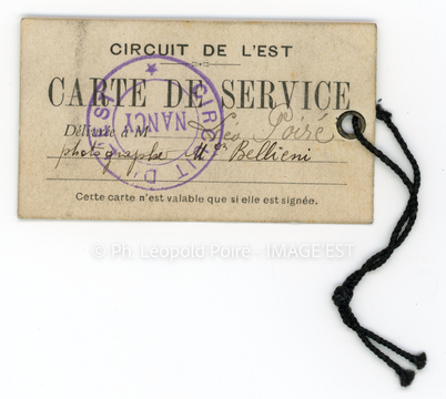 Carte de service du Circuit de l'Est (Nancy)