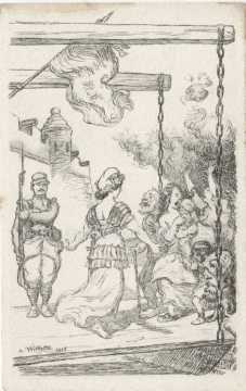 Caricature de Adolphe Willette (1857-1926)