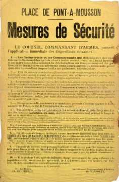 Mesures de sécurité (Pont-à-Mousson)
