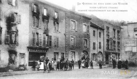 Maisons incendiées (Raon-l'Étape)