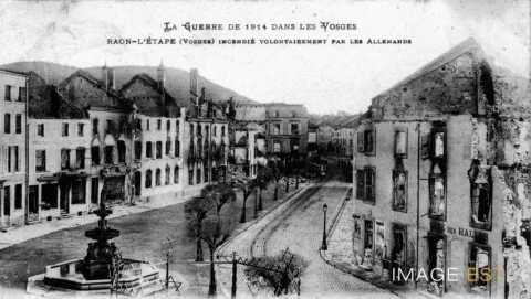 Maisons incendiées (Raon-l'Étape)
