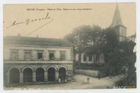 Mairie et église (Escles)