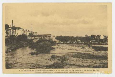 Pont bombardé (Châtel-sur-Moselle)
