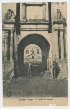 Portail du château d'Harcourt (Isches)