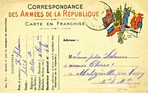 Carte en franchise militaire