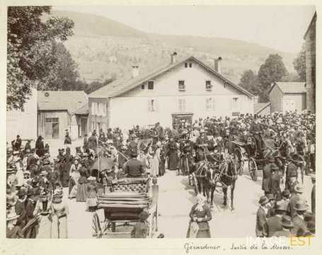 Sortie de messe (Gérardmer)