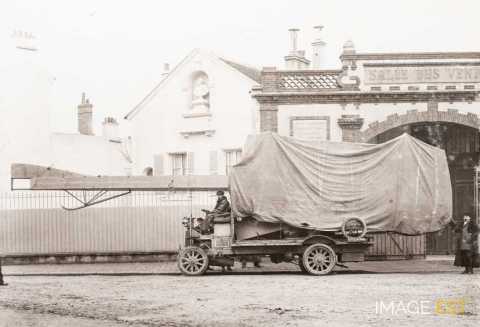 Transport d'un monoplan Deperdussin