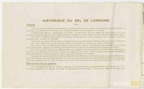 Le Sel à l'Exposition : Nancy 1909