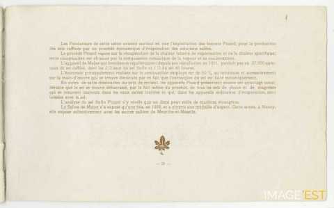 Le Sel à l'Exposition : Nancy 1909