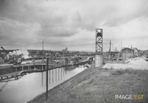 Construction du pont de la RN4 (Varangéville)