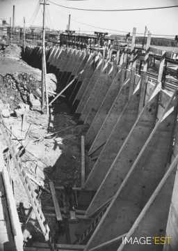 Construction du pont de la RN4 (Varangéville)