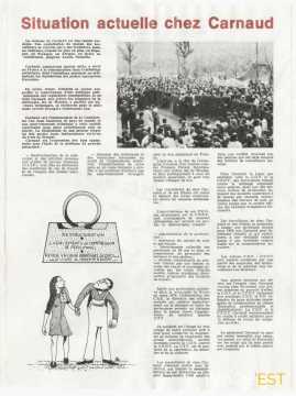 Tract de la CGT CFDT (1974-1975)