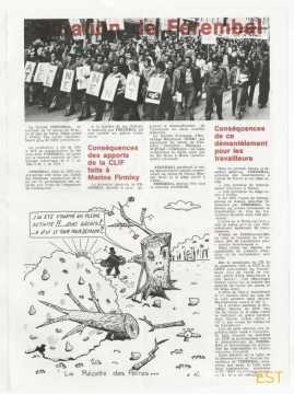 Tract de la CGT CFDT (1974-1975)