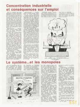 Tract de la CGT CFDT (1974-1975)