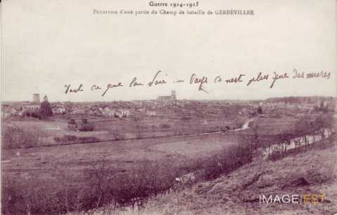 Gerbéviller en ruines (Meurthe-et-Moselle)