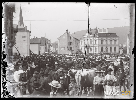 Marché aux bestiaux (Le Val-d'Ajol)