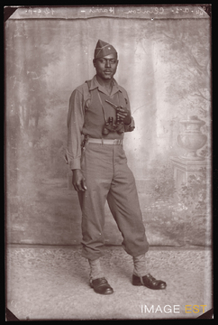 Portrait d'un militaire américain (Le Val-d'Ajol)