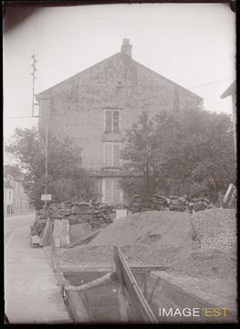 Chantier de travaux publics (Le Val-d'Ajol)
