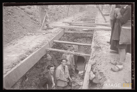 Travaux de canalisation (Le Val-d'Ajol)