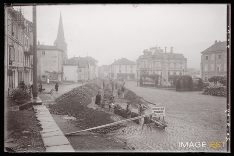 Travaux de canalisation (Le Val-d'Ajol)