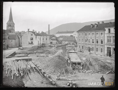 Chantier de construction (Le Val-d'Ajol)