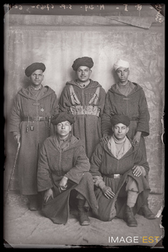 Groupe de goumiers marocains (Le Val-d'Ajol)