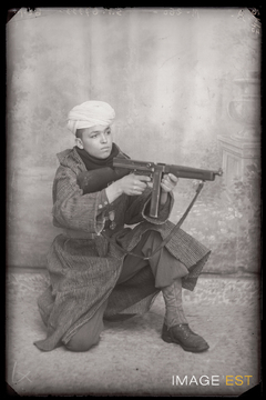 Portrait d'un goumier marocain (Le Val-d'Ajol)
