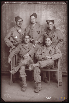 Groupe de militaires français (Le Val-d'Ajol)