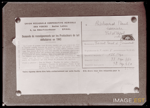 Union régionale corporative agricole des Vosges (Épinal)