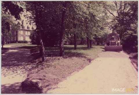Gravillonnage au parc du Charmois (Vandoeuvre-lès-Nancy)