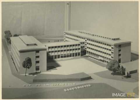 Maquette des nouveaux locaux de l'ENSIC (Nancy)